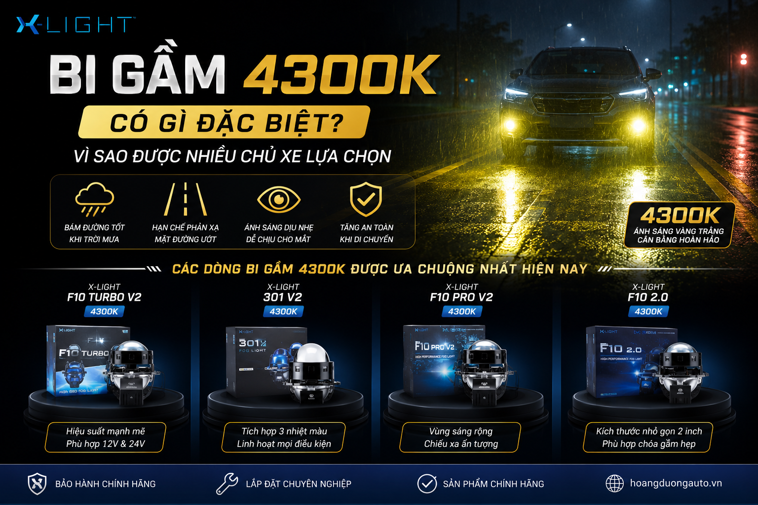 Bi Gầm Nhiệt Màu 4300K Có Gì Đặc Biệt? Vì Sao Được Nhiều Chủ Xe Lựa Chọn?